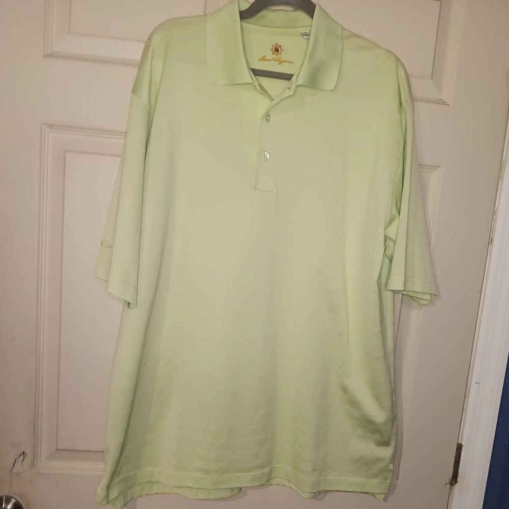 Ben Hogan Green Golf Polo Shirt Poly Cotton Blend Mens Sz XL